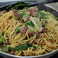 ｸﾏﾘｴ's cooksnap of when they made 牛肉と長ねぎのオイスターソース焼きそば。.
