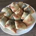 Yokchina's cooksnap of when they made ウズベキスタン♡おやつ・ほうれん草サモサ.