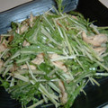 monemaruku's cooksnap of when they made 水菜とささみの柚こしょう＆マヨポンサラダ.