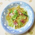 ネコかえる's cooksnap of when they made 簡単♫春キャベツとベーコンのパスタ♫.