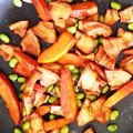 クックEYFBPQ☆'s cooksnap of when they made 学校給食♪車麩と夏野菜の揚げ煮.