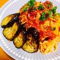 パキポ〜's cooksnap of when they made ☆イカと茄子のトマトソースのパスタ☆.