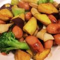 まゆしょん's cooksnap of when they made 甘辛くてほくほく♪薩摩芋ウィンナー炒め.