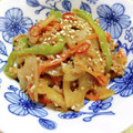 ÿuuka☆212's cooksnap of when they made 少量の豚挽き肉で♪蓮根と人参の炒り煮!!.