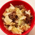tomozoic's cooksnap of when they made ✿お弁当ストック✿牛コマピリ辛塩炒め.