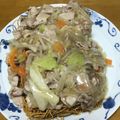 ☆hiroppy☆'s cooksnap of when they made お安い皿うどん（硬やきそば）.