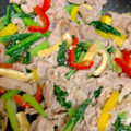 なるえり☆キッチン's cooksnap of when they made 小松菜と豚肉の炒め物.
