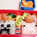 あとむ1535's cooksnap of when they made マインクラフト キャラ弁.