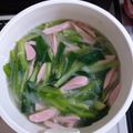 クック00Q0QZ☆'s cooksnap of when they made チンゲン菜の食べるスープ.