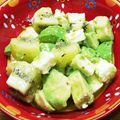 プルンバゴ's cooksnap of when they made キウイとアボガドクリームチーズサラダ.