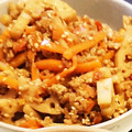✾MAI✾'s cooksnap of when they made 簡単!!鶏挽き肉と蓮根のきんぴら.