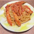 ゆり＆じゅむ's cooksnap of when they made ◆簡単＆美味♡カニのトマトスパゲッティ◆.
