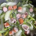 ペロリさとし's cooksnap of when they made 調味料は塩だけ♪白菜とソーセージの煮込み.