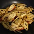 ヨッチこ's cooksnap of when they made お弁当・副菜☆蓮根と牛蒡天の生姜入り金平.