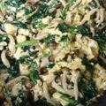 優駿蓮ママ's cooksnap of when they made 鶏がらで簡単！ほうれん草としめじの卵炒め.