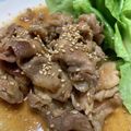 おかわりちょうだい♪'s cooksnap of when they made 豚ロース薄切りにんにく甘辛焼き.
