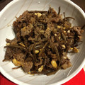 クックちー☆'s cooksnap of when they made 牛肉とたけのこと茄子のふんわり卵炒め.
