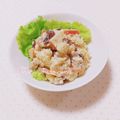まあまま☆0403's cooksnap of when they made さつま芋とりんごのデリ風サラダ.