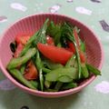 赤い電話's cooksnap of when they made セロリとトマトのマリネ.