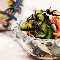 E吉☆'s cooksnap of when they made きゅうりとひじきとかにかまの酢の物.