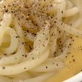 MULA's cooksnap of when they made ☆カルボうどん☆.