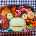 ゆしまっぴ's cooksnap of when they made 簡単　カエルのお弁当　キャラ弁.
