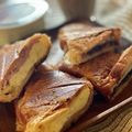 monemaruku's cooksnap of when they made あんこ入りクロワッサンサンド.