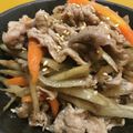 アチャこ's cooksnap of when they made 豚肉入りきんぴらごぼう♪.