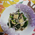 くネコまろす's cooksnap of when they made ほうれん草、しめじ、油揚げのおひたし✨.