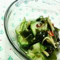 キョク's cooksnap of when they made 胡瓜ワカメ＊ピリピリ酢の物.