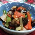 kumi4852's cooksnap of when they made 野菜たっぷり♪常備菜の中華あんかけ☆.