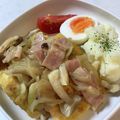 しげその's cooksnap of when they made 豆腐とベーコンのバター醤油炒め.