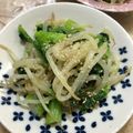 yukkii57's cooksnap of when they made あと1品♪小松菜ともやしのナムル.
