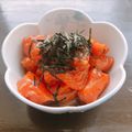 ＊きしろ＊'s cooksnap of when they made トロトロ刺身サーモン.