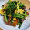 クック茶々茶's cooksnap of when they made ベーコンとほうれん草の卵炒め.