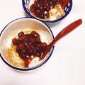 タシー's cooksnap of when they made あずききな粉ヨーグルト♪.