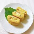 monuvalley's cooksnap of when they made スライスチーズ入り卵焼き.