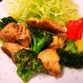 syoayamama's cooksnap of when they made 鶏とブロッコリーのガ-リックオイマヨ炒め.