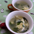 赤い電話's cooksnap of when they made もやしと卵のワカメスープ.