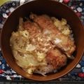 ☆hikonyan☆'s cooksnap of when they made ズボラdeリメイク♡フライの卵とじ.
