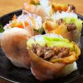 ゆゆゆぱっと's cooksnap of when they made タレなしで美味しい♪焼肉キムチ生春巻き☆.