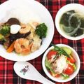 horseland's cooksnap of when they made 玉ねぎとワカメだけ！簡単鶏ガラスープ.