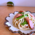 hiroerico's cooksnap of when they made キャベツとソーセージの和風マヨパスタ.