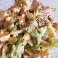 すかちん's cooksnap of when they made 魚肉ソーセージとキャベツの胡麻マヨサラダ.
