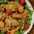 Mi7kuma's cooksnap of when they made 鶏とトウモロコシのスパイシーポン照り.