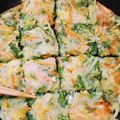 クックALQHB1☆'s cooksnap of when they made 水菜とじゃこのカリカリチヂミ.