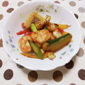 ﾁｲﾁｬﾝﾏﾏ's cooksnap of when they made エビ、イカ、野菜の炒めもの.