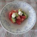 violets's cooksnap of when they made アボカド、トマト、クリームチーズサラダ.