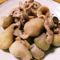焼きたてりんごパイ's cooksnap of when they made 旬の里芋と豚小間で煮っ転がし♪.