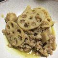あさぎやま's cooksnap of when they made レンコンとひき肉のカレー炒め.